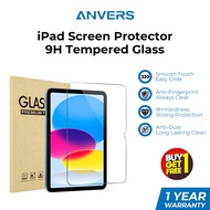 Anvers iPad Tempered Glass Screen Protector | Air 11/13 (M2/M3), Pro 11/13 (M4), 12.9, 10.2, Mini 6/