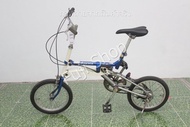 จักรยานพับได้ญี่ปุ่น - ล้อ 16 นิ้ว - มีเกียร์ - Miyata - สีน้ำเงิน [จักรยานมือสอง]