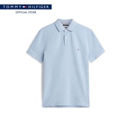 Tommy Hilfiger เสื้อโปโล ผู้ชาย รุ่น MW0MW32346 DP5 - สีน้ำเงิน ทรง Regular