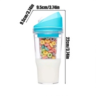 Portable Milk Cereal Crunch Cup To Go Cereal Milk Container