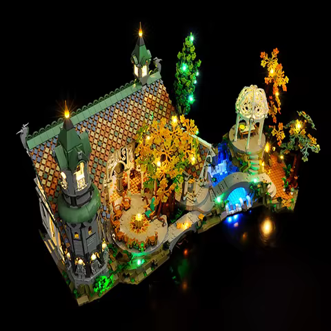 BRIXSPARK LED Lighting Kit for Lego 10316, USB DIY Light Set For Lord of the Rings MOC Building Bloc