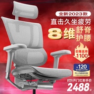 保友办公家具（Ergonor） 优旗舰 2代/w 2代 高端人体工学椅 电脑椅家用电竞椅办公椅老板椅 银白(Q4.0)美国网 旗舰版