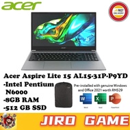Acer Aspire Lite 15 AL15-31P-P9YD (Intel Pentium Silver N6000/8GB RAM/512GB SSD/15" FHD/Intel UHD/Of