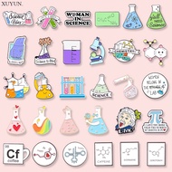 Chemical Elements Lapel Brooches Text Beakers Cartoon Pins Design Backpack Badges Accessories Jewelr