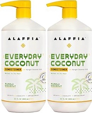 Alaffia Hair Care, Everyday Coconut Conditioner, Daily Moisturizer, Wavy & Curly Hair Products, Vita