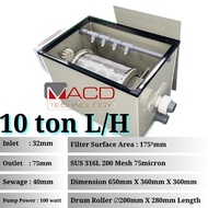 10Ton Rotary Drum Filter Malaysia PVC Size RAS Aquarium Fish Tank RDF Microfilter Koi Pond 转鼓微滤机鱼池分离