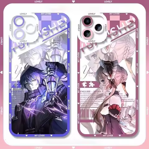 Genshin Impact Flins Columbina Varka Sandrone Phone Case For Realme Note 60 C71 C75 C67 C63 C35 C53 