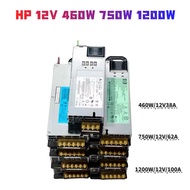 HP 460W 750W 1200W PSU 12V 38A  62A 100A Server Power Switch Power Monitoring DC Silent High Efficie
