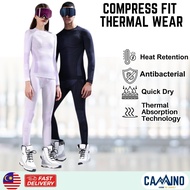 CAMINO Thermal Sports Wear Compression Ski Winter Sport Trekking Long Sleeve Fit Shirt Men Women The