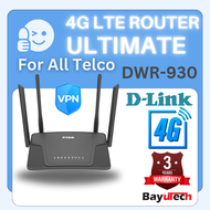 D-Link DWR-930M ALL PLAN LAN 4G LTE Portable Battery Router Sim Card Modem Wifi Router All Telco Mobile Unlimited