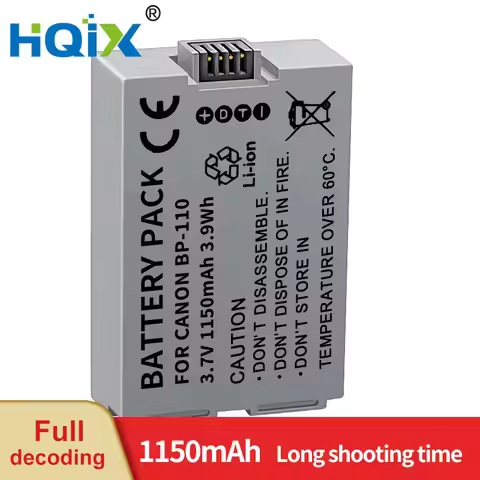 HQIX for Canon LEGRIA HF R26 R28 R206 R27 R205 R206 R21 R200 R20 Camera BP-110 Battery Charger
