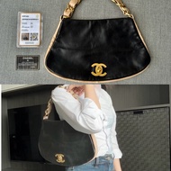 正品 CHANEL 黑香奈兒 老香 肩背包｜有雷標