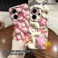 Case Xiaomi Redmi 13x - Redmi 13 - Redmi poco M6 Cute Embossed Motif - Case hp - Redmi Case [CD18]