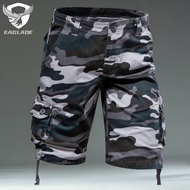 EAGLADE Casual Cargo Pants Shorts For Men S8CS In Blue 100% Cotton