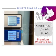 Car Tinted Window Film Sputtering IR99 | VLT 60 (Ready Stock)