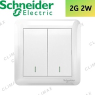 Schneider Affle Plus 2G 2W Switch - White