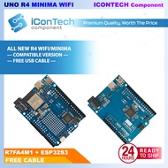 Arduino UNO R4 Wifi Minima Board UNO R4 Basic Type-C RA4M1 48MHz Upgraded Compatible [FREE CABLE]