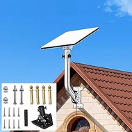 Universal Antenna Mount,12.6" J Pole & Wall-Mounted Heavy Duty Mount Bracket for Outdoor TV Antennas