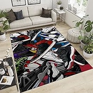 Sneakers Area Rug Basketball Shoes Carpet Sneaker Collection Printed Rug Modern Cool Poplur Sport Sh