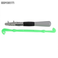 IESPOIR1T1 2PCS Fishing Hook Tier Tool, Manual Operation ABS Fishing Tying Knot Tool, Portable Light