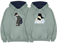 jaket couple pasangan / Sweater couple pasangan 2 pcs tebal / COUPLE ANIME STYLE / Sweater couple pa