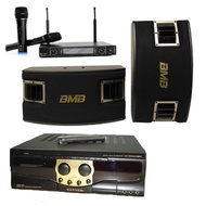 BMB DA-X55 PRO C Mark II Amplifier + CSV-450 Speaker Karaoke Wireless Microphone