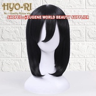 READY STOCK - FULL WIG MIKASA ACKERMAN ATTACK ON TITAN WIG MIKASA ACKERMAN AOT ANIME COSPLAY WIG WOM