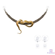 Jute Reptile Climbing Rope 1 Pack 63 cm Natural Braided Hanging Vine Perch for Ball Python Corn Snak