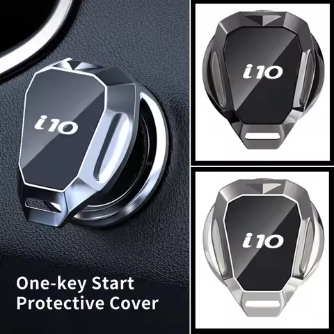 Car One-Touch Start Button Cover Metal Start Case Decor Accessories For Hyundai I10 I30 I20 IX35 I40