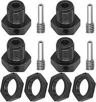 Share Goo Aluminum Wheel Hubs 17mm Hex Nuts Threadlock Compatible with Traxxas E-Revo E-Maxx Revo 3.