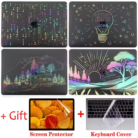Newest Case for Apple MacBook Air 13 M4 M3 M2 M1 Chip Laptop Case For MacBook Air 15 Cover For MacBo