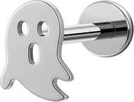 16G Halloween Screw on Body Jewelry - ASTM F136 Titanium Gothic Studs for Helix, Conch, Tragus, Hypo