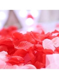 Paquete de 4 pétalos de rosa artificiales para decoración de bodas y pedidas de mano, decoraciones románticas para el hogar