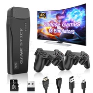 Konsol Permainan Video 4K 20000+ Permainan 18 Emulator TV Game Stick Mesin Permainan Retro Emuelec d
