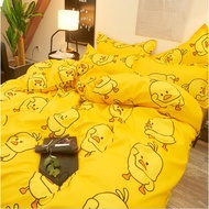 Combo ga trải giường vỏ gối vỏ gối ôm Huyền Anh Bedding Ga trải giường drap bo chun họa tiết đáng yê