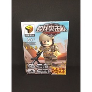 Lego army character models, toy character assembly, children's toys