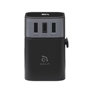ADAM elements 亞果元素 OMNIA T3 六合一多功能USB萬用轉接頭充電器 49 x 49 x 78mm 146g  黑色  1盒