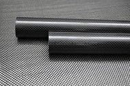 WHABEST Carbon Fiber Tube 3K 2Pcs 10MM OD X 9MM ID X 500MM 100% Roll Wrapped Tubing 3K Glossy Plain