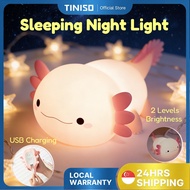 [SG] Rechargeable Axolotl LED Lamp Cute Pink Silicone Animal Nursery Nightlight for Bedroom and Livi