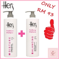 [HOT DEAL] [BUNDLE SET] Hers Treatment Shampoo 1L + Purifying Shampoo 1L