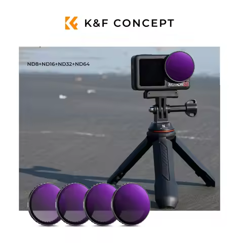 K&F CONCEPT ND Filter for DJI Action 5 Pro Action 4 Action 3 Action Camera Filter ND8 ND16 ND32 ND64