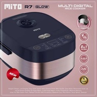 New Mito R7 8in1 Multi Digital Rice Cooker [2 L] NAVY GOLD RICE COOKER MITO R7 GLOW DIGITAL 8IN1