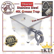 TKTT Grease Trap Stainless Steel Trap Incrassation Interceptor For Restaurant Kitchen Perangkap Miny