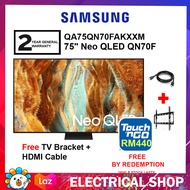Samsung 75" Neo QLED QN70F 4K QA75QN70FAKXXM Vision AI Smart TV Television (FREE HDMI Cable + TV Bra