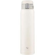 Zojirushi Water Bottle, Direct Drink [One Touch Open] Stainless Steel Mug 600ml Pale White SM-SF60-WM
