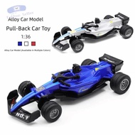 STKE Pull Back F1 Race Car Toys 1:36 Track Edition Simulation F1 Car Toy Car Play Toy Slick Tires F1