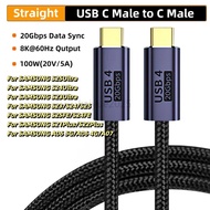 KAIYUE USB4 Thunderbolt 3 Data Cable PD 100W 5A 20Gbps 8K@60HZ Fast Charging USB Type C to Type C Ca