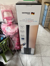 GERMAN POOL 3合1纖巧空氣清新機暖風機風扇