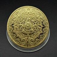 Maya Memorial Coin Pyramids Coins American Coins Mexico Aztec Gold and Silver Foreign Non-currency C