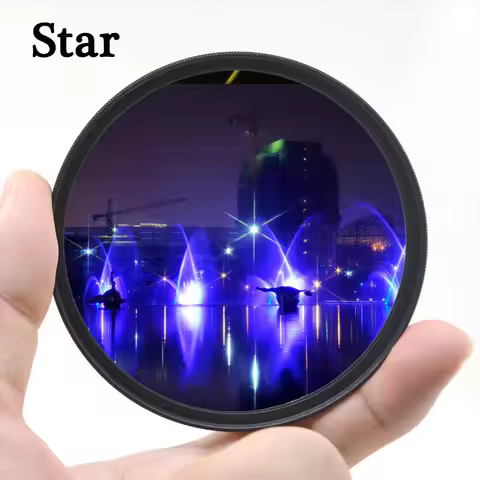 KnightX 4 Points 6 Points 8 Points Starburst Filter Star Line Camera Lens 49mm 52mm 58mm 62mm 67mm 7